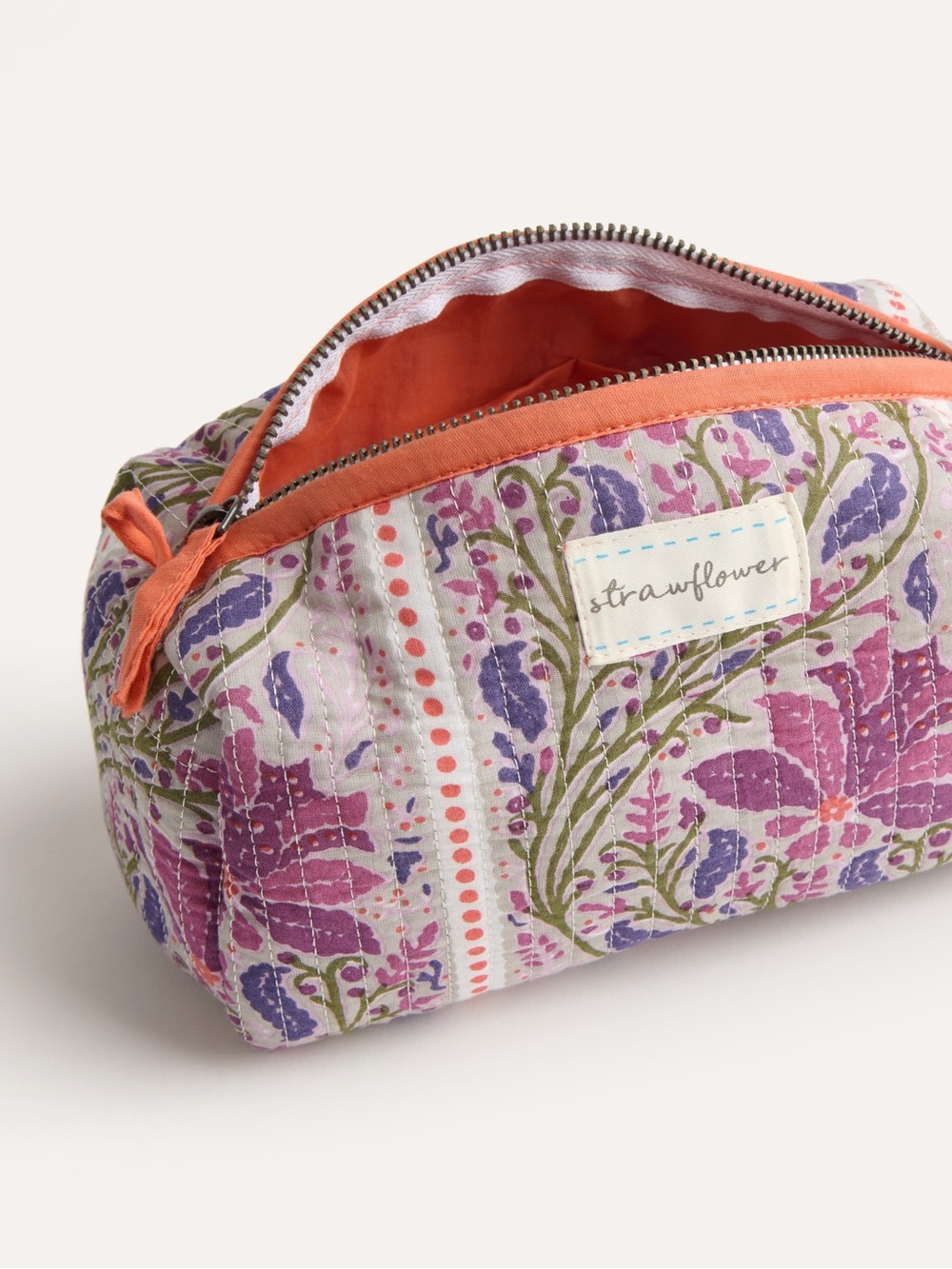 Strawflower Ariella Heritage Quilted Block Cosmetic Pouch - Picture 2 of 15